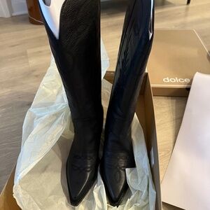 Dolce Vita Tall Black Boots- Plus size calf